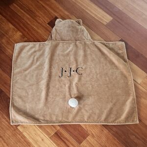 Pottery Barn Kids pbk West Elm Brown Bear Baby Hooded Terry Bath Swim Cape Towel